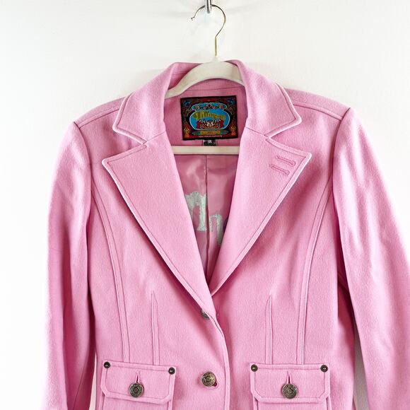 Fillmore Cropped Blazer Jacket Pink Medium - Picture 5 of 9